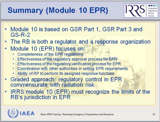 .. 1) Since the RB does not have jurisdiction over all EPR aspects, how do we establish which EPR