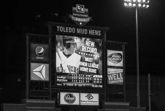 Hessman became MiLB s all-time leader in home runs on August 3, with a seventh-inning grand slam for the Toledo Mud Hens in a 10-8 loss to the