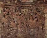 cave paintings and sculptures, these caves comprise Chaitya Halls, or