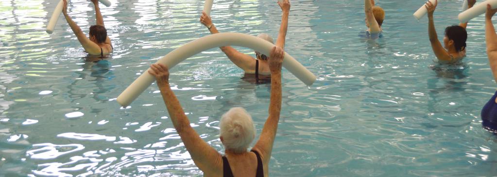 THE REGENT CENTER 2017 Try Water Aerobics at Park View s Indoor Pool Aqua Range of Motion: Aqua ROM is a low intensity water class that focuses on range-of-motion, strength, balance and functional