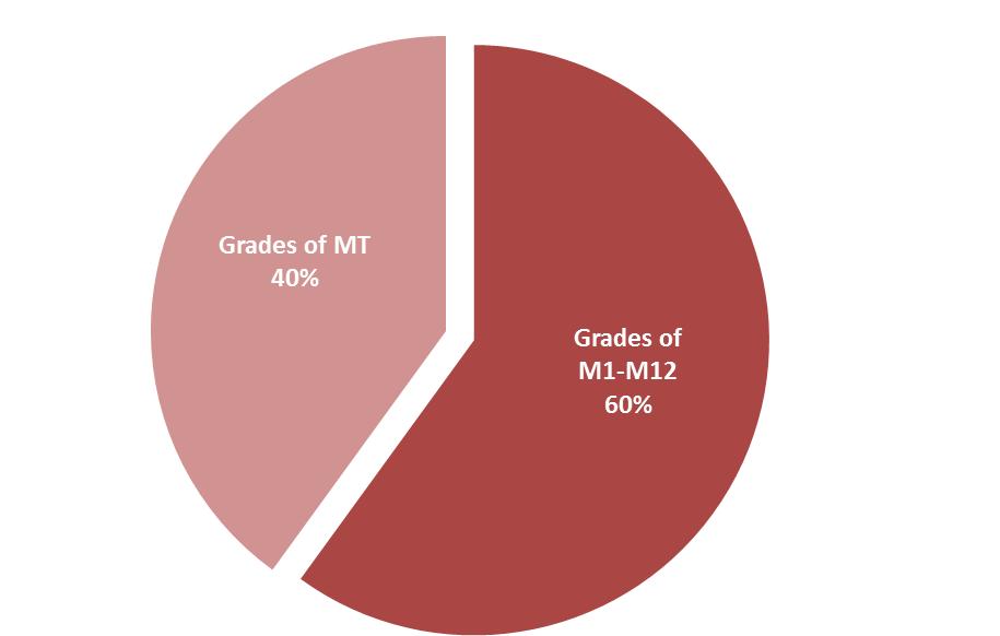 4. Calculation of final CMP grade: The final grade of the CMP Master s program is calculated as follows: Master s Thesis: The grade for presentation and defense shall be the arithmetic mean of the