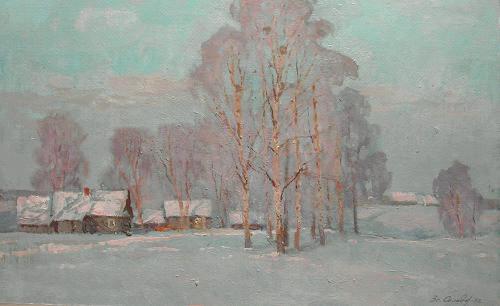 Vsevolod Solodov 1930-present VS127 Morning Frost 20.00 x 32.