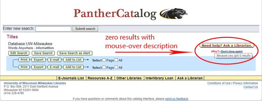a search query and Condition 3 occurs when a user receives more than 200 results.