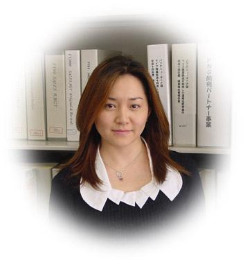 Togawa, Akiko She took charge of contract with JICA, and accountant in administrative works.