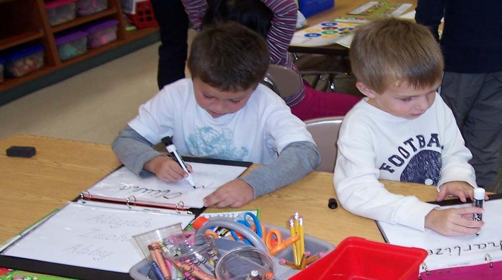 In Kindergarten, your child will learn to write words