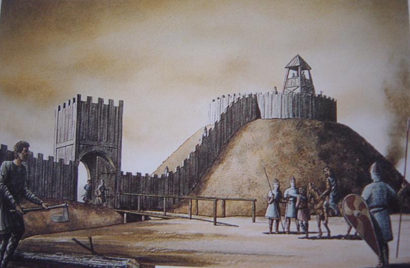 4 7. Interpretations B and C are both illustrations of Norman motte and bailey castles.