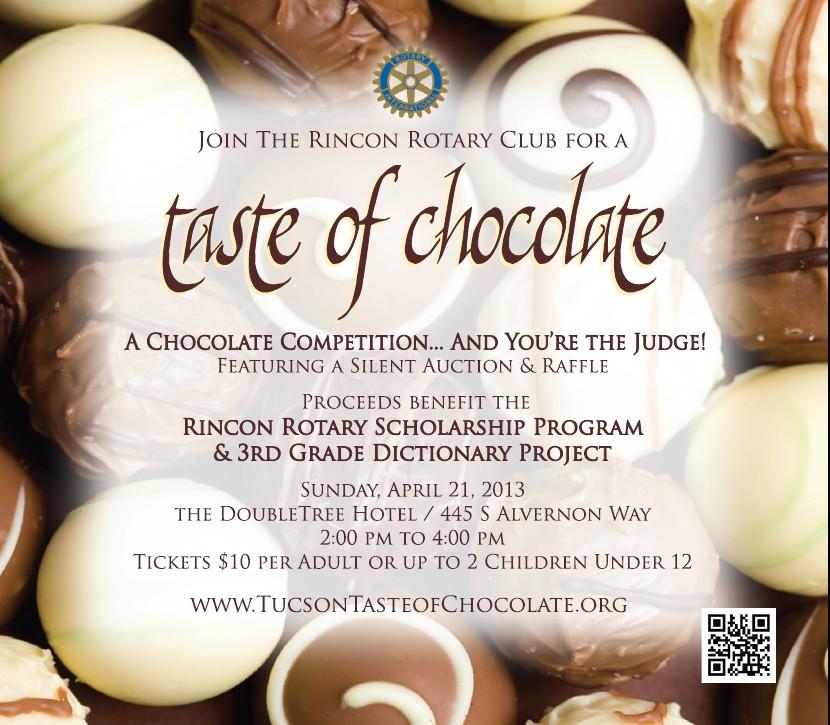 Love Chocolate - You Be the Judge on April 21st!