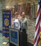 The Rotary Club of Oro Valley supports college scholarships for outstanding high school graduates, vocational scholarships, provides dictionaries to Oro Valley 4th graders, contributes year round to
