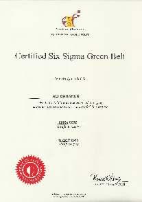 Certification Singapore Institute Certified Six Sigma