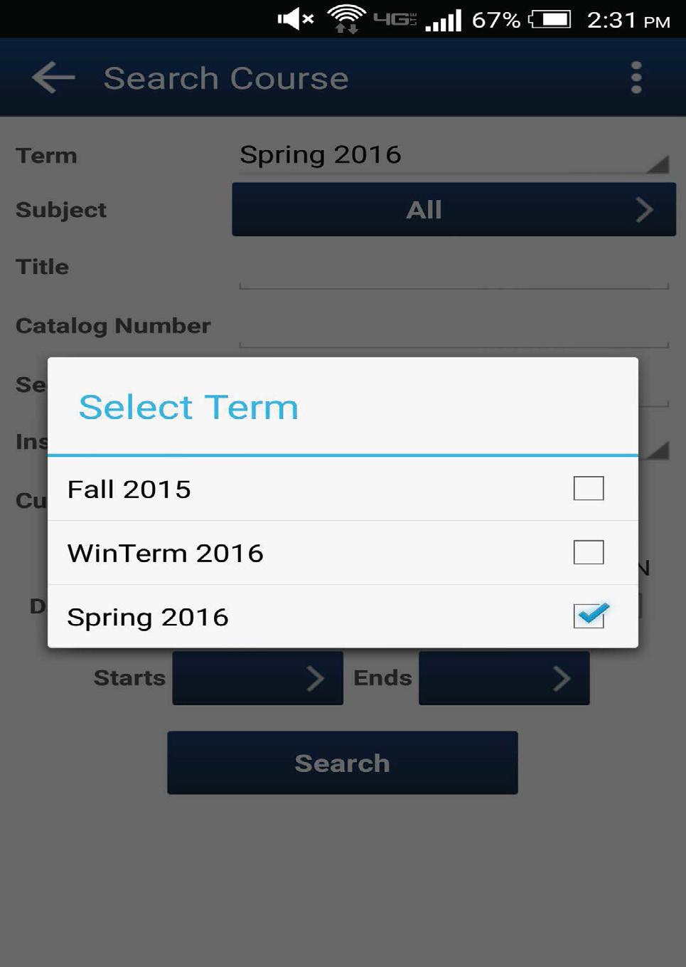 How to Enroll using the Stout Mobile App 4 After you select search it will bring you to this screen.
