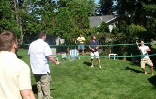 Also at the Picnic the students have annual badminton games to prove who the best is. Everything goes smoothly until the professors step in and start to dominate.