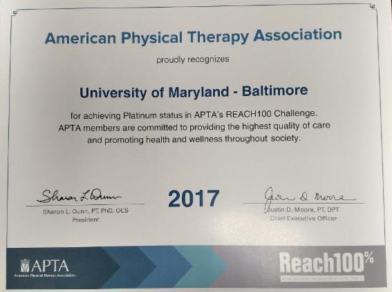 Therapy Association's annual REACH100 Student Membership
