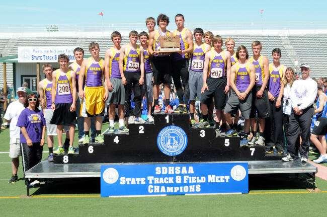 State Class "A" Track and Field Champions: Custer Wildcats CLASS A TEAM POINTS 1. Custer... 106 2. St. Thomas More... 58 3. Dell Rapids... 56 4. Madison... 53.5 5. Mobridge-Pollock... 43 6.