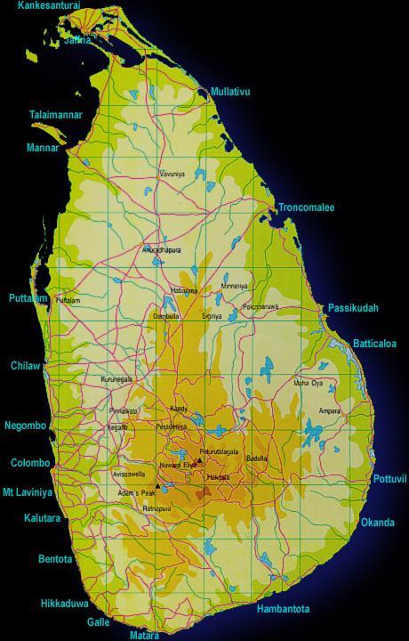 Sri Lanka On the scale of a world map, Sri Lanka previously known as Ceylon appears to hang like a Pearl