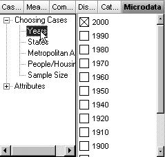 In the inspector, click the Microdata tab the rightmost one. 8. Expand the Choosing Cases list.