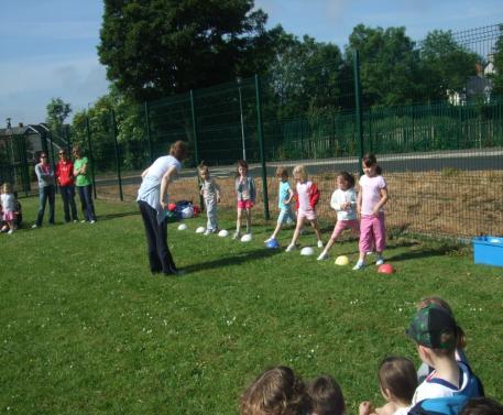 Colmcille s Primary School had an extra special guest at their sports day on Tuesday 16 th