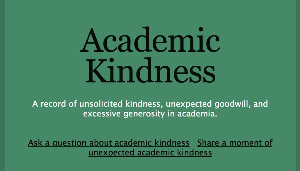Academic Kindness