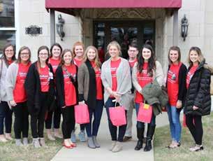 ArkSHA board members and our lobbyists welcomed the students with goody bags at the Capitol.