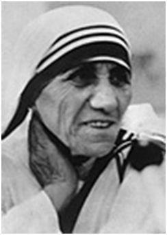 Mother Teresa Yitzhak Rabin Is the embodiment of active charity. She took care of the poorest of the poor, the dieing and the lepers on the streets of Calcutta.