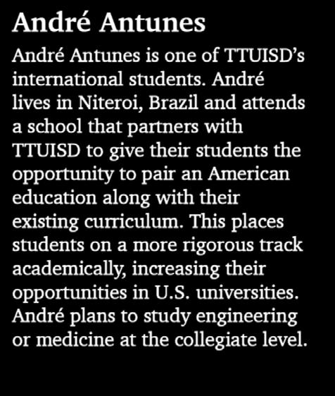 André plans to study engineering or medicine at the collegiate level.