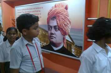 Primary students visited Vivekanand Memorabilia Exhibition abroad