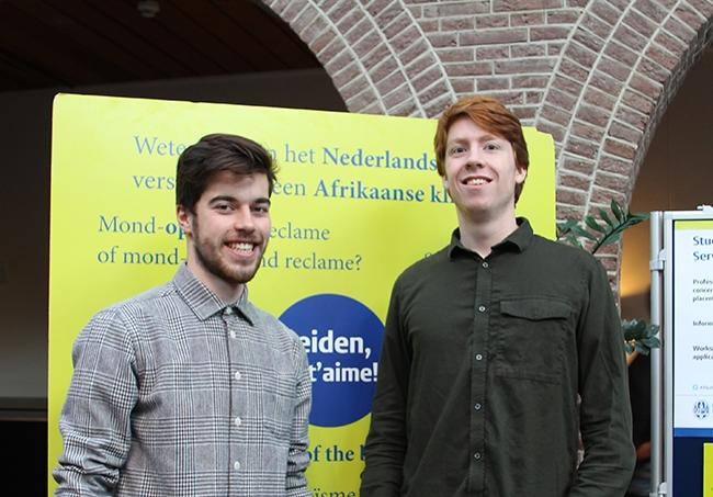 Jelle and Rick: The main reasons we re visiting the Master s Open Day is to talk to students and recent alumni.