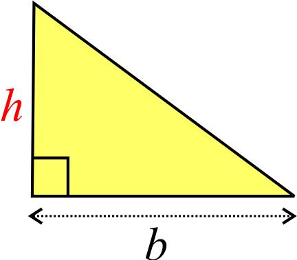 Since any triangle is half of its corresponding parallelogram, the area of a triangle is half the area of