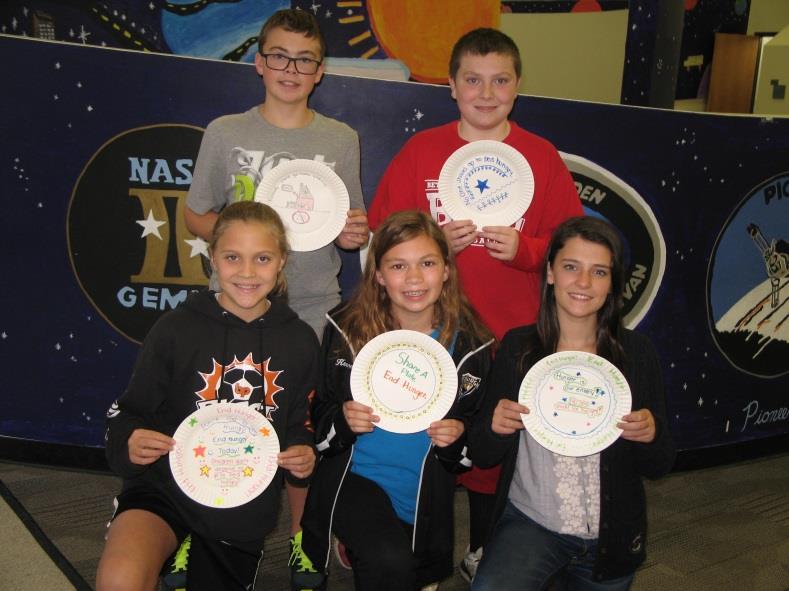 NAMS Students Decorate Paper Plates With Messages About Hunger Neil Armstrong Sixth Graders decorated over 110 paper plates with messages about the importance of helping the hungry and sent them to