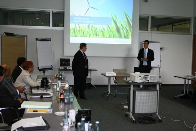 presentations on various topics followed by interactive sessions and a visit to TUV Rheinland Solar testing