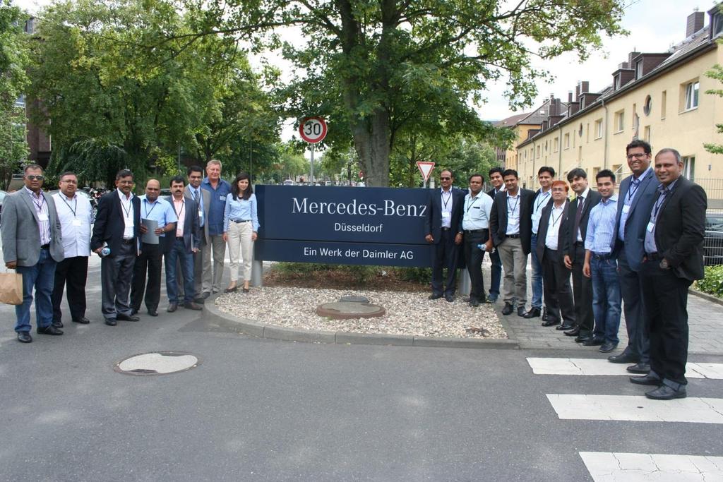 Second day stared with the visit to Daimler AG, Dusseldorf.