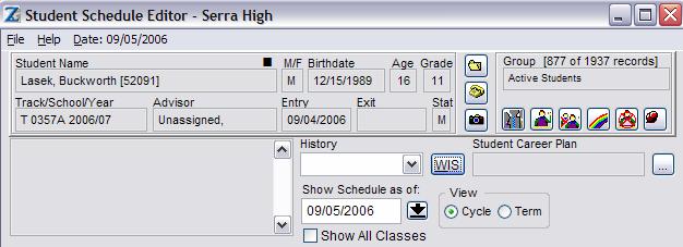 Auto-Scheduling with the Walk-In Scheduler (WIS) Student Schedule Editor has a feature called the Walk-In Scheduler (WIS) which automatically creates a schedule for you based on the student s course