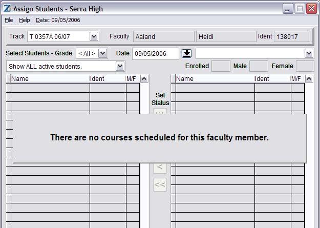 Using Assign Students Assign Students is a scheduling application used primarily by elementary schools. However, there might be instances where this application is useful for secondary schools.