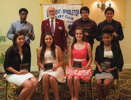 Seven BISD Middle School students received scholarships from the club.