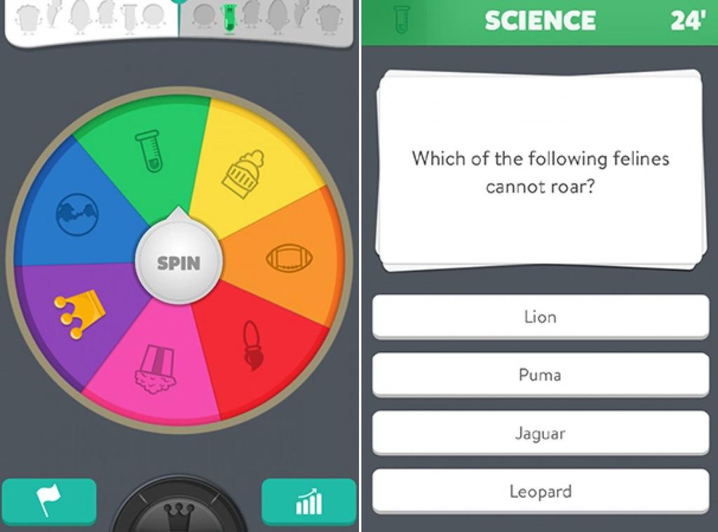 Figure 2. Trivia Crack Game View In Trivia Crack, the user can start a new game to play with his friends or strangers, as shown in Figure 2.