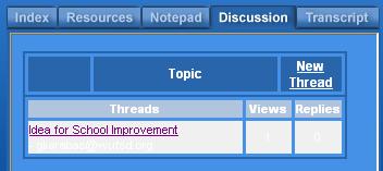 Use the FIND feature to locate specific words within the transcript Using Discussion Boards STEP 1: Click the discussion board tab.