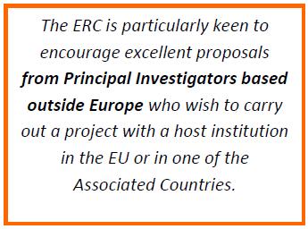 PI & HI ERC grants are open to researchers of any nationality who may reside in any country in the world at the