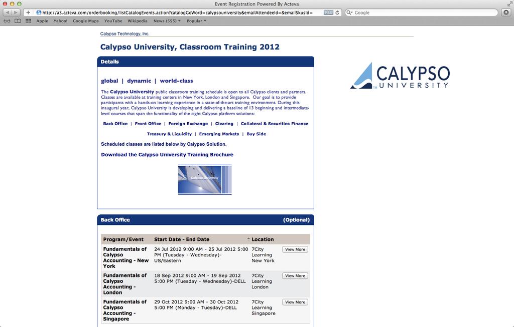 V How to Register Calypso Registration Website To check the latest course schedules, download course syllabi or register for classes, Calypso University has a dedicated website