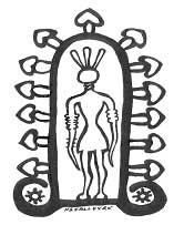 WORDS IN ASIAN CULTURAL CONTEXTS AHMUVAN 1. AHMUVAN AS SEEN IN AN INDUS TABLET 2. AHMUVAN AS WRITTEN IN THE INDUS TABLET The Indus tablet (G.R.Hunter, 1934) shows an elongated anthropomorphic figure