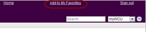 SETTING PS FAVORITES PeopleSoft allows you to set Favorites so that you do not need to remember