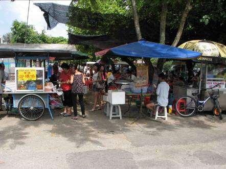 engage in small businesses such as the sale of Laksa, Hokkien Mee, Khaw Kway