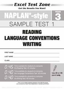 BESTSELLING SERIES NAPLAN Test revision Photocopiable worksheets Online practice NAPLAN*-style Test Pack NAPLAN*-style Test Pack Excel Test Zone website * This is not an officially endorsed