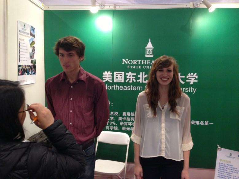 Stocks represents NSU at College Fair in Weifang, China I have now been living in China for almost three months, and I am happy to be representing NSU while I am here.