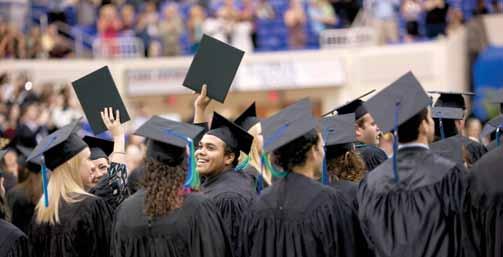 FGCU CAMPAIGN PRIORITIES The Power of Scholarships $40 Million F GCU competes head to head with other colleges and universities in Florida to recruit and retain the very best students.