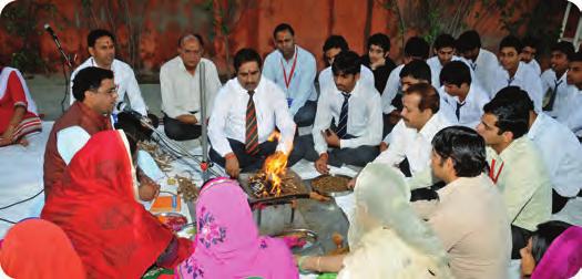 BRCM PUBLIC SCHOOL, GYANKUNJ Hawan Ceremony on New Academic Session Inauguration of 3D Audio Visual Room On April 1, 2015 New Academic Session was started with Hawan Ceremony. Dr. S. K.