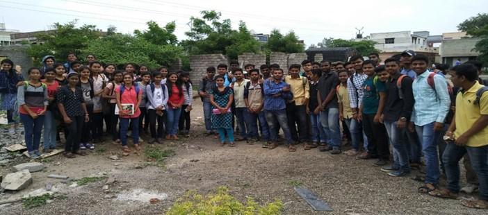 Department of Civil Engineering organised an Educational Visit to construction of residential building