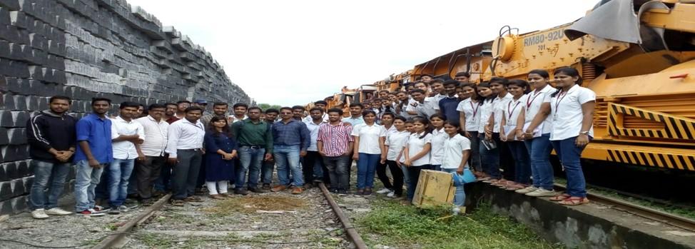 Educational Visit to Pre-stressed Concrete Sleeper Plant on 15 September for BE students. Prof.