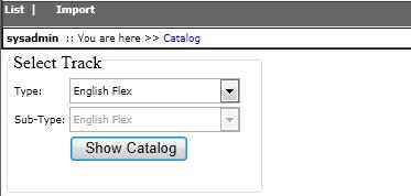 access the Catalog, click on Catalog in the