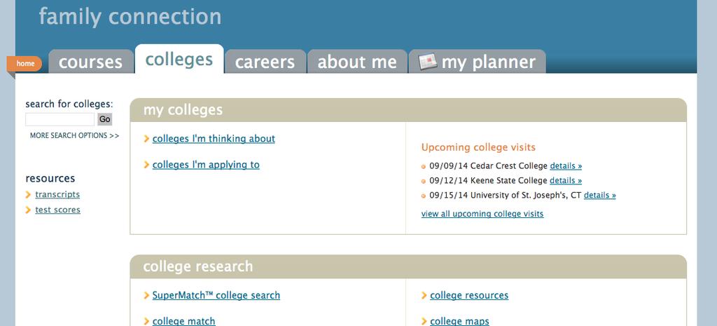 College Search on Naviance Under SuperMatch College Search, you will see Find Your Best Fit.