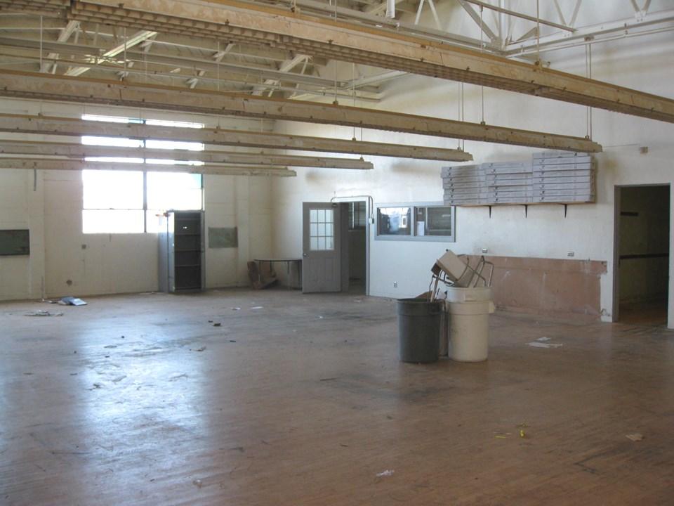 3,785-square-foot wood shop area