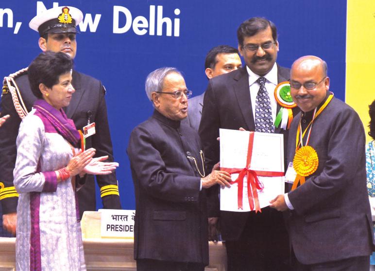 The award has been conferred by the Hon ble Minister of Communications and Information Technology, Shri Kapil Sibal, on 10th December 2012 at Dr. D.S Kothari Auditorium, DRDO Bhawan, Dalhousie Road, New Delhi.